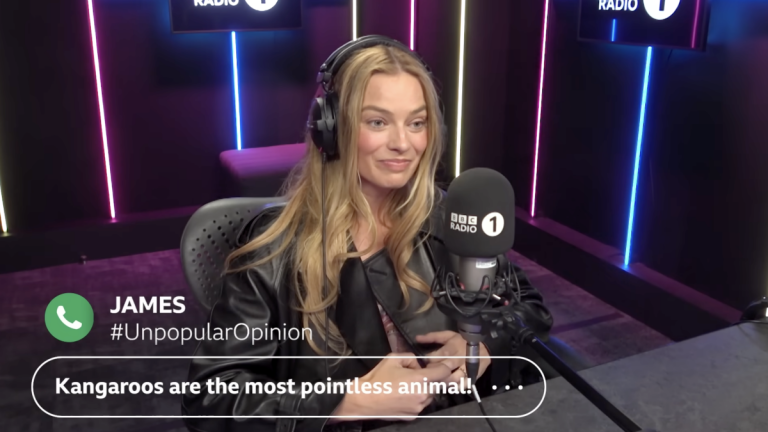 Watch Margot Robbie respond to the unpopular opinions of radio callers