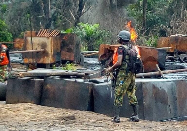 Military destroys 101 illegal refineries, arrests 219 suspects — DHQ — Daily Nigerian