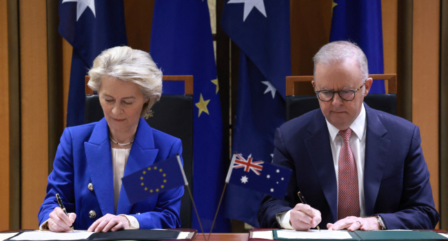 Australia, EU Sign New Trade Pact • Channels Television