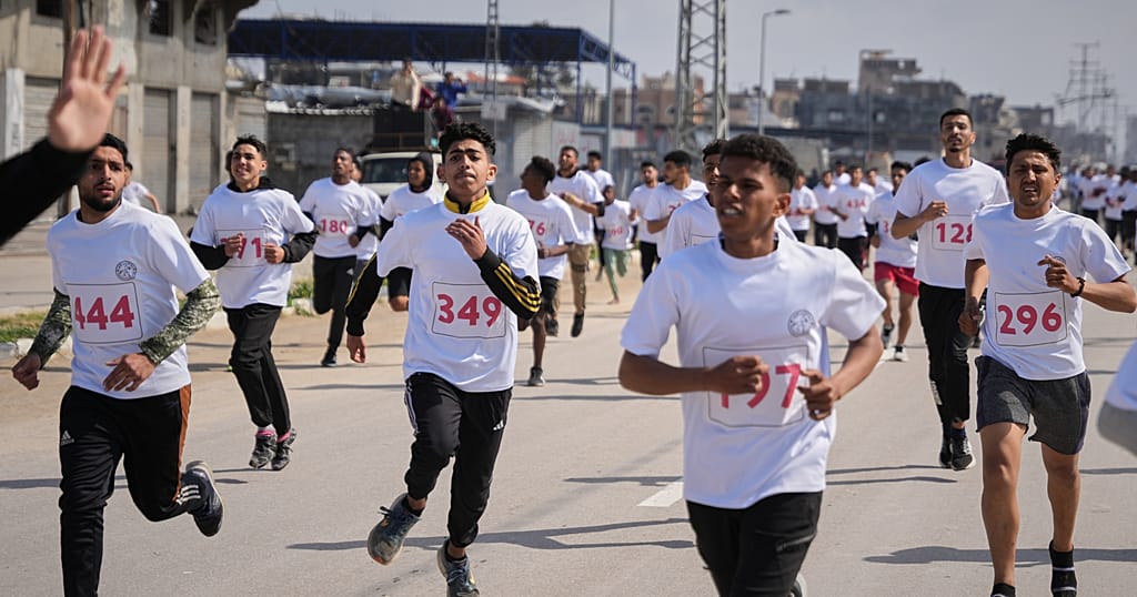 Athletes run in Gaza Strip's first 'marathon' in more than two years