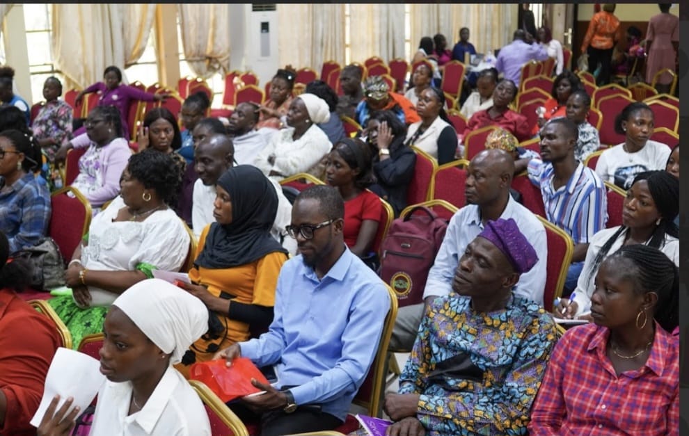 Some health educators at the training