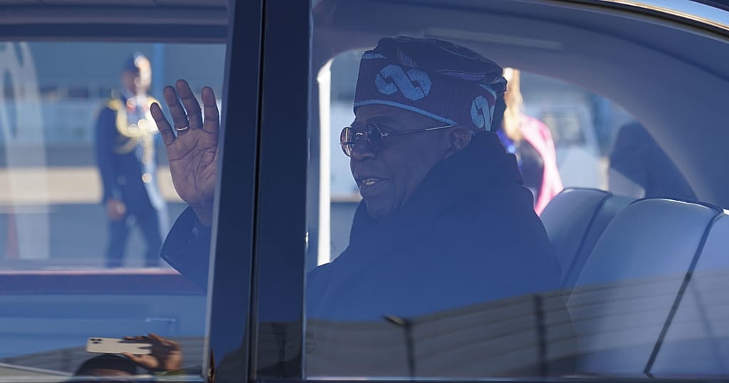 Nigeria's President Tinubu welcomed by Britain's King Charles at start of state visit