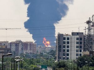 Israel Iran Missile Exchange Trump Confirms US Combat Ops 300x225