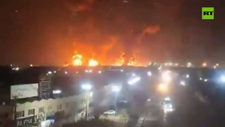 Israeli strikes on fuel sites near Tehran compared to chemical warfare — RT World News