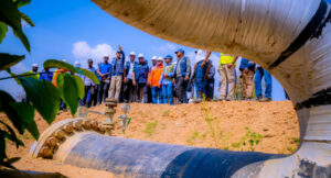 Nigeria Europe Gas Pipeline Federal Government Advances. Ekperikpe Ekpo Accompanied By The Group C 300