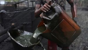 Nigerian Navy Destroys Illegal Crude Oil Storage In Bonny 300x170