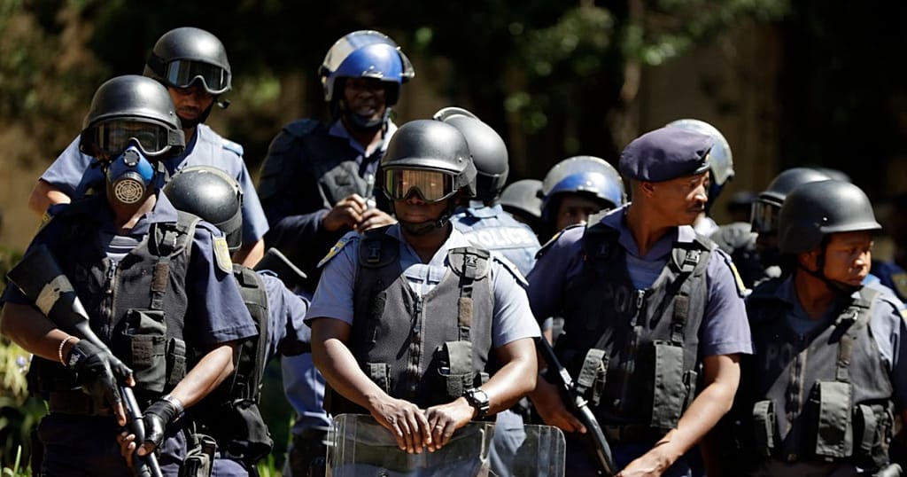 South Africa arrests 12 senior police officers on suspicion of corruption