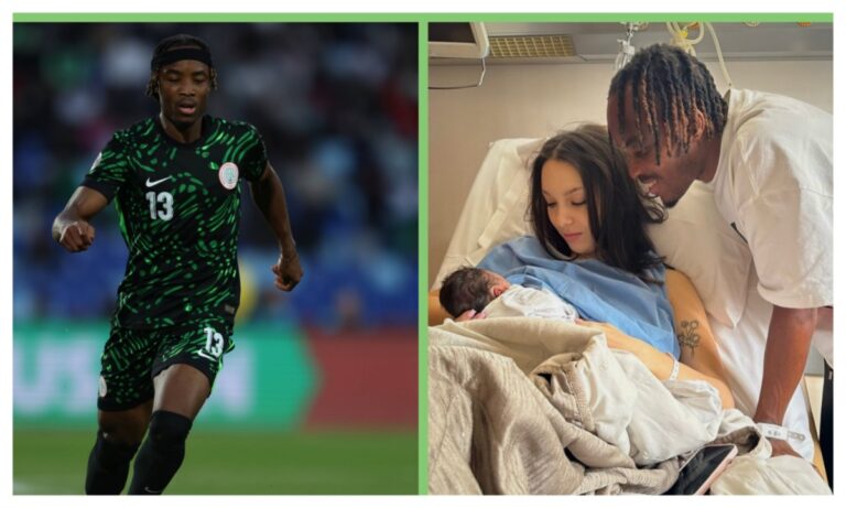 Onyemaechi, Portuguese partner welcome first child