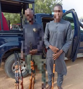 NSCDC Kano Busts Gun Runner Fraudster With Counterfeit Cash 279x300