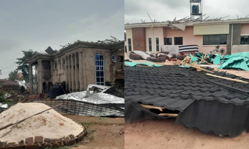 Hundreds of residents rendered homeless as rainstorm wreaks havoc in Enugu community (PHOTOS)