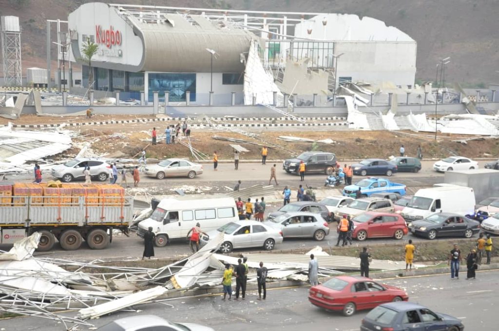 Rainstorm destroys newly built Kugbo bus/taxi terminal in Abuja — Daily Nigerian