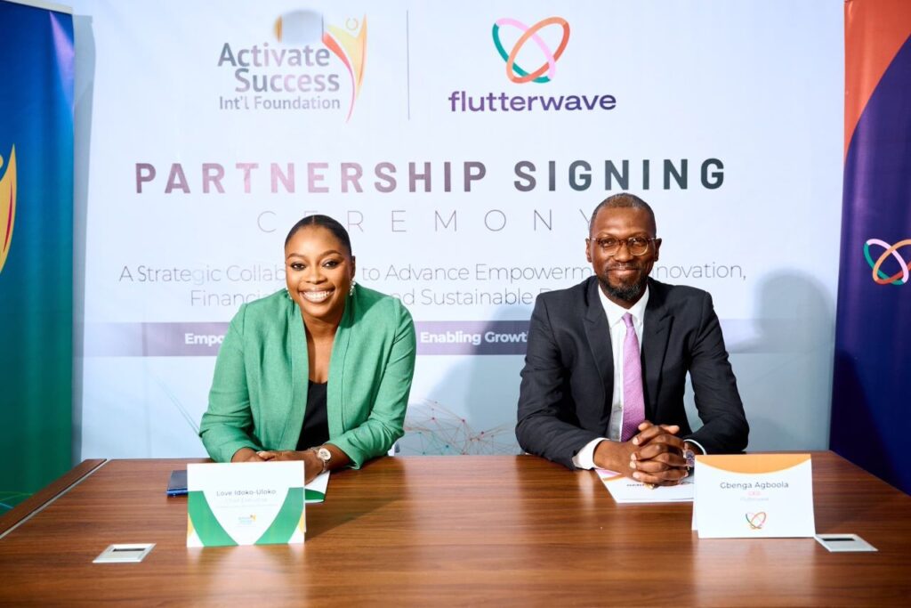 Flutterwave, Activate Success International Foundation partner on youth entrepreneurship, financial inclusion across Nigeria