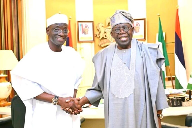 Gov Sule presents 'preferred successor', Sen Wadada to Tinubu
