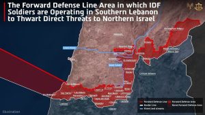 Israel Publishes Map Of Forward Defense Line In Lebanon Amid 300x169