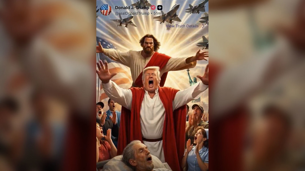 Jesus slaps Trump in AI clip shared by Iran (VIDEO) — RT World News