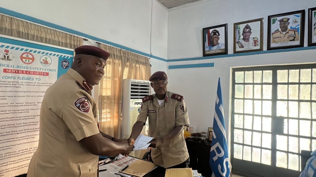 Ogunjobi assumes duty as new Ogun FRSC commander, warns against extortion