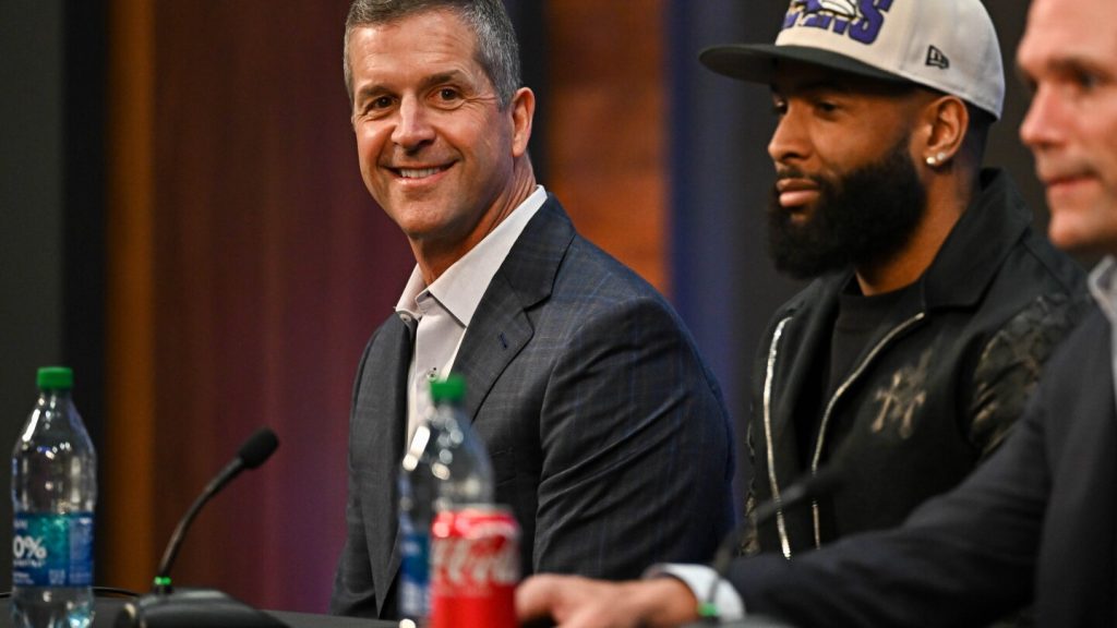 Odell Beckham met with John Harbaugh at league meeting in Arizona