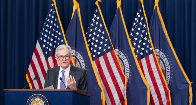 US Federal Reserve Board Chairman Jerome Powell