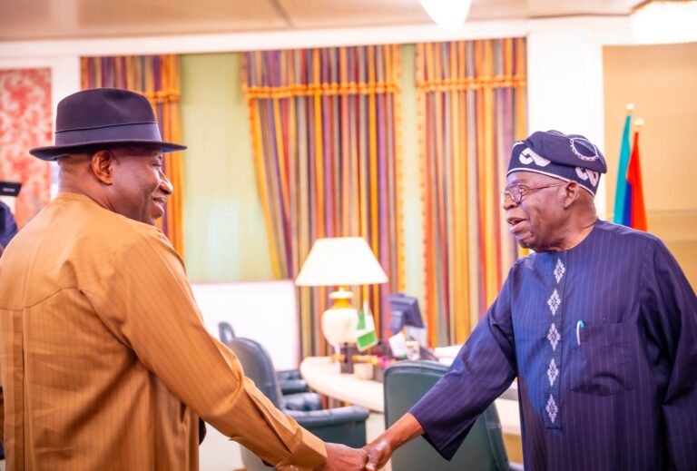 Tinubu meets Jonathan at State House — Daily Nigerian