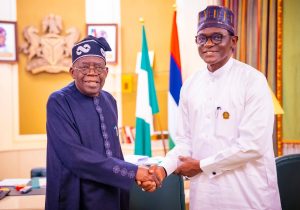 Tinubu Meets Yobe Governor Buni Minister Gaidam At Villa 300x210