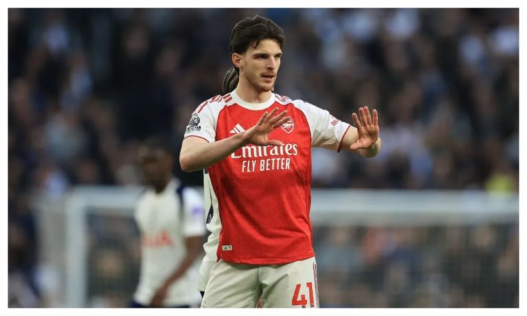 UCL: Declan Rice facing UEFA ban ahead of Arsenal vs Atletico second leg