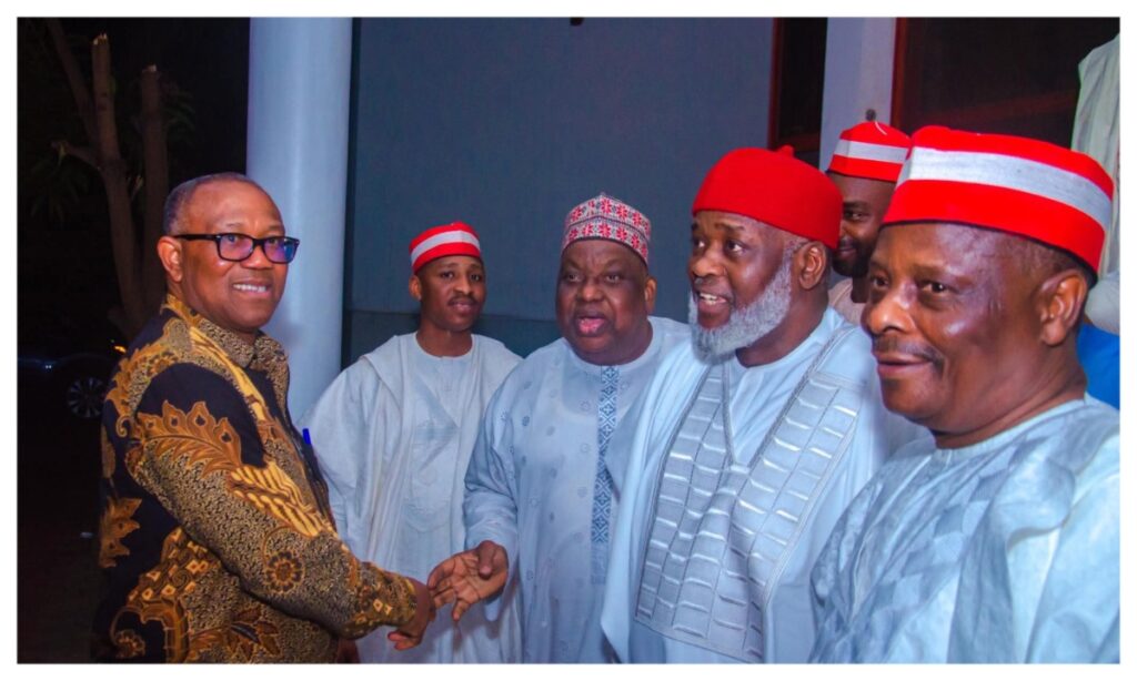 2027 elections: Obi, Dickson meet Kwankwaso in Abuja ahead of NDC convention 