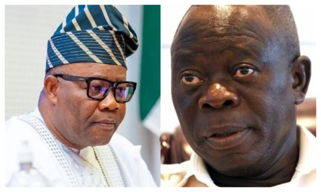 Lead by example, vacate Office of Senate President - Oshiomhole dares Akpabio