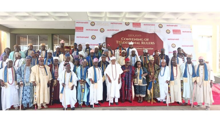 Traditional rulers urged to lead fight against gender violence