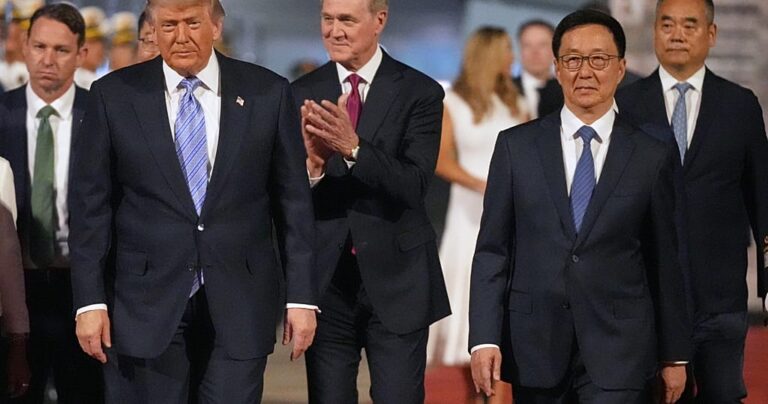 US President Trump arrives in Beijing for two-day summit with Xi Jinping