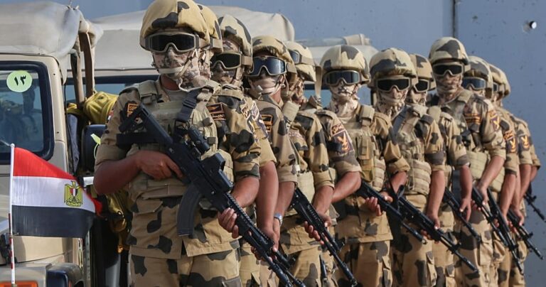 Egypt conducts live-fire military exercises near Israeli border