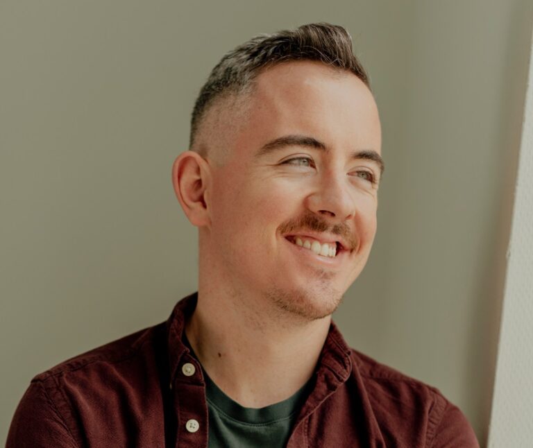 Portrait of hacker and IT security researcher Donncha O’Cearbheill at Amnesty International's offices in Berlin-Mitte.