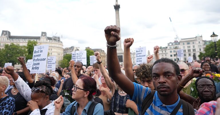 Thousands pay tribute to former Cambridge prof Jason Arday at London vigil