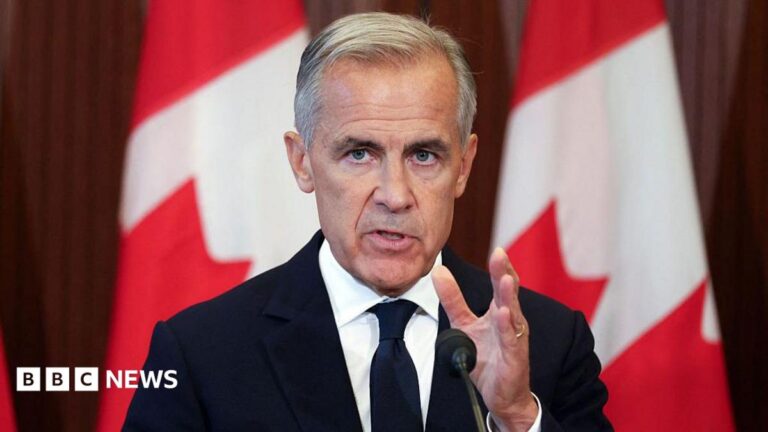 Canadian Prime Minister Mark Carney attends the announcement of a Quebec-Newfoundland hydro agreement
