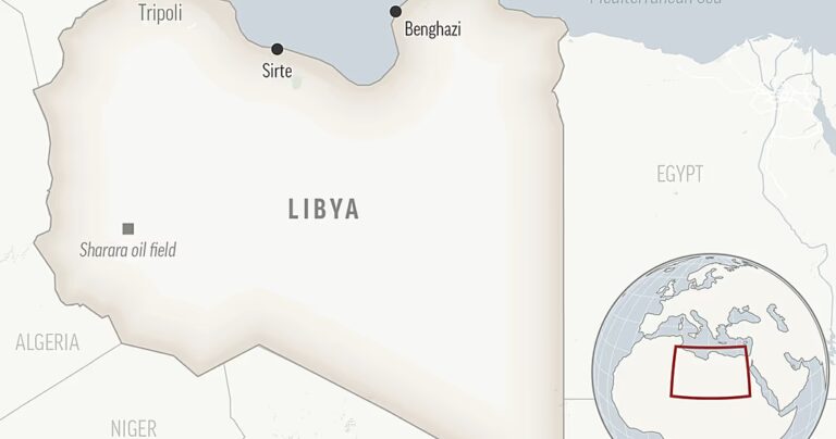 Funeral held for Libya’s military intelligence chief killed in car bombing