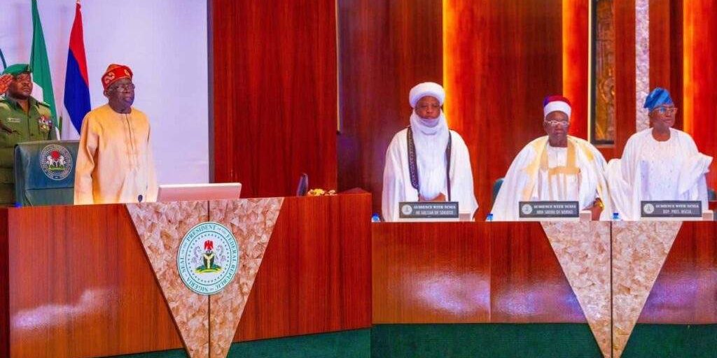 100386 president tinubu tasks religious leaders on national unity