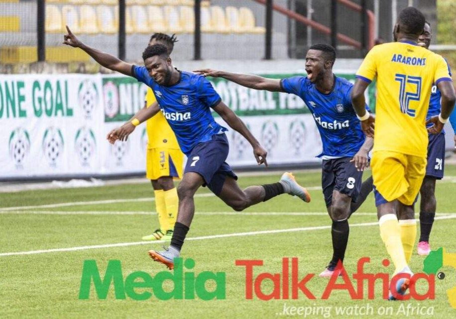 112327 sporting lagos shine bright in npfl debut defeat gombe united