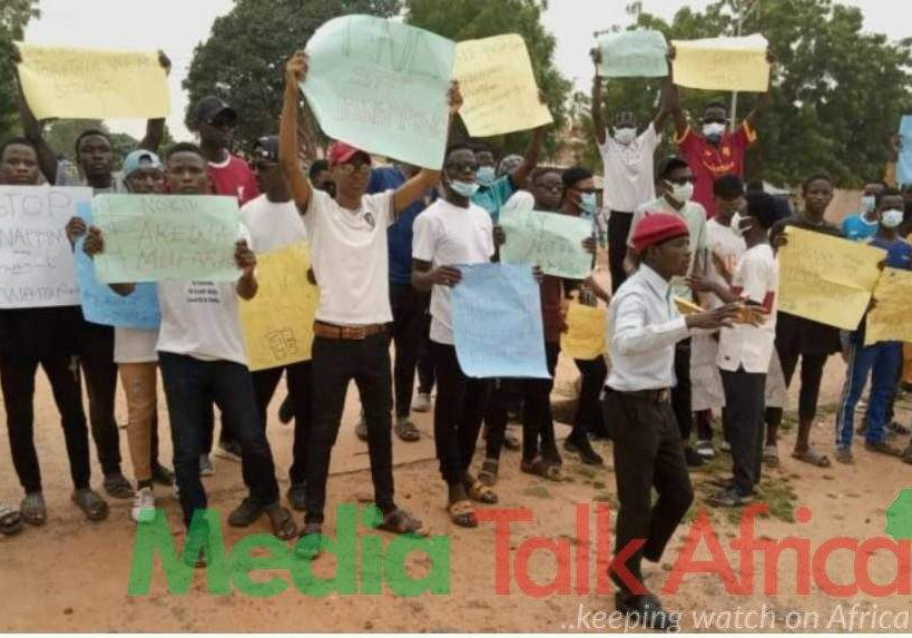112871 yobe youths protest rising cases of rape kidnapping others in northern nigeria