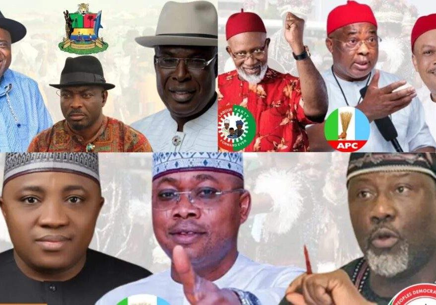 127546 bayelsa imo kogi governorship elections a test of strength for apc pdp lp sdp