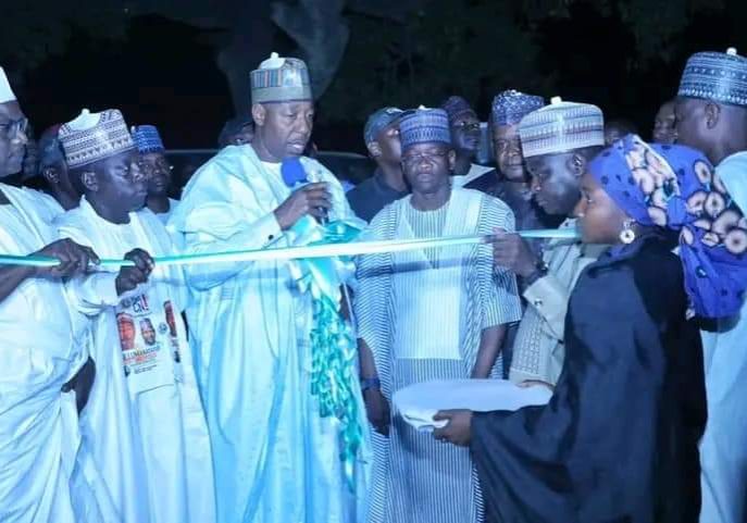 14501 zulum unveils 1 2 million litres chibok water scheme