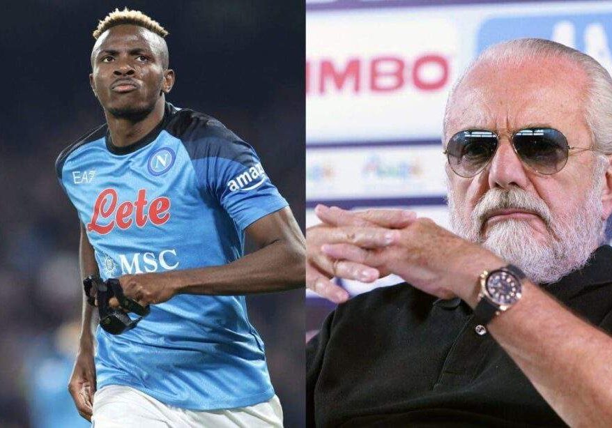 16817 osimhen not for sale napoli president de laurentiis