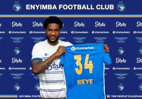 NPFL: Enyimba unveil former Super Eagles forward, Ideye