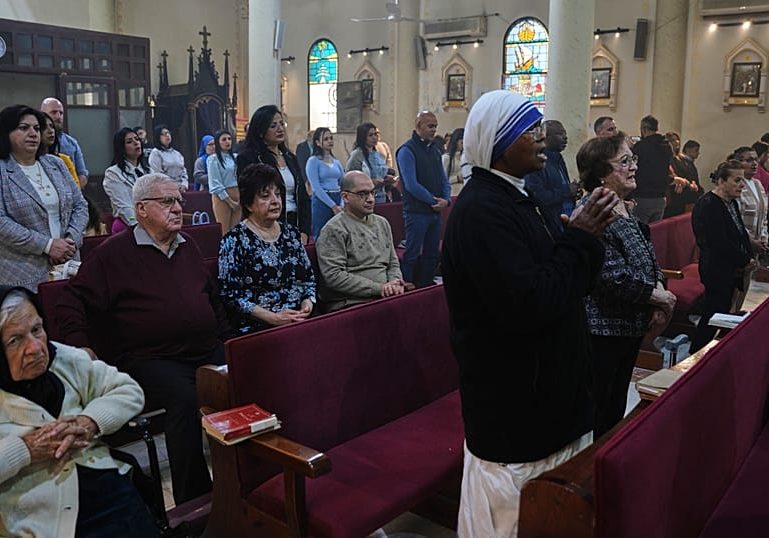 Orthodox Christians in Gaza mark Palm Sunday with church service