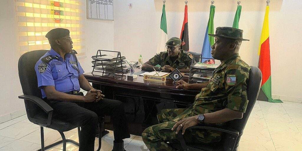 19559 police army chiefs meet over soldiers death in lagos