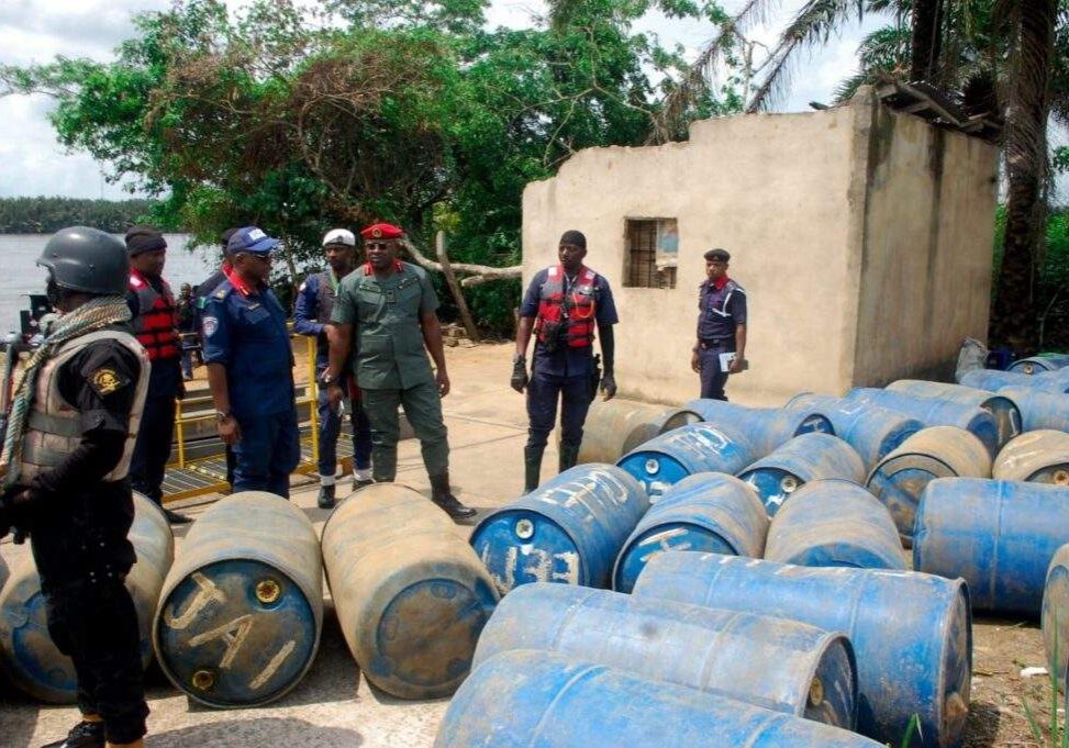 27795 nscdc seizes 150 drums of cameroon bound petrol arrests two 27795 nscdc seizes 150 drums of cameroon bound petrol arrests two