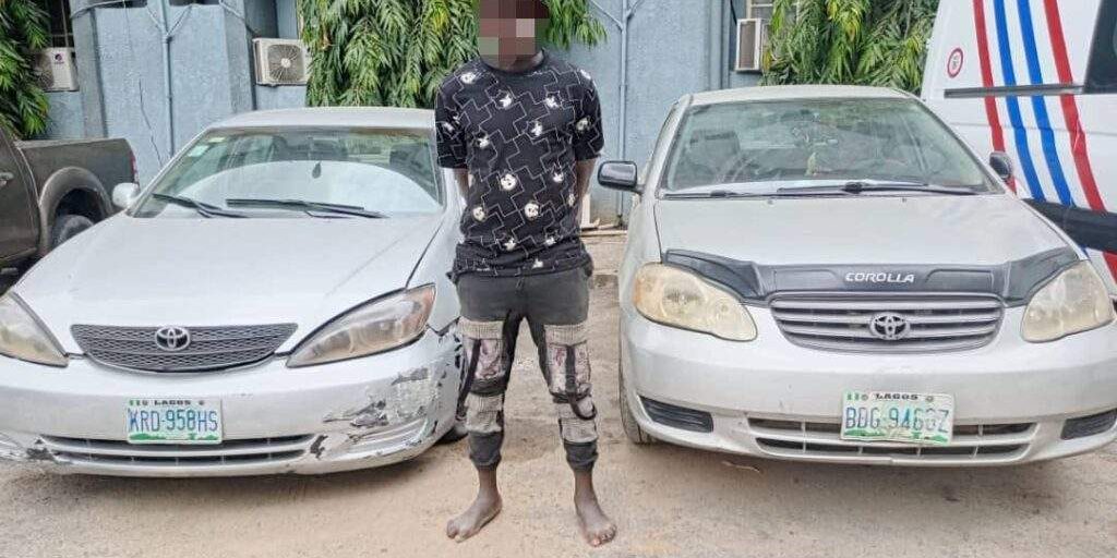 29276 lagos police arrest car snatcher recover vehicles