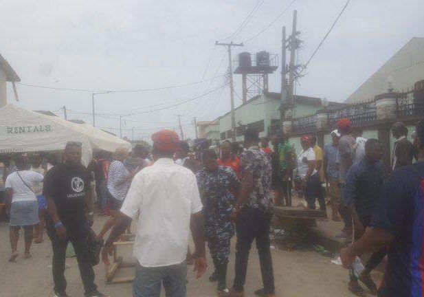 31345 pandemonium as thugs chase voters away scatter ballot boxes in lagos 31345 pandemonium as thugs chase voters away scatter ballot boxes in lagos