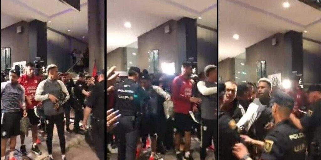 36376 peru team involved in fracas with spanish police 36376 peru team involved in fracas with spanish police