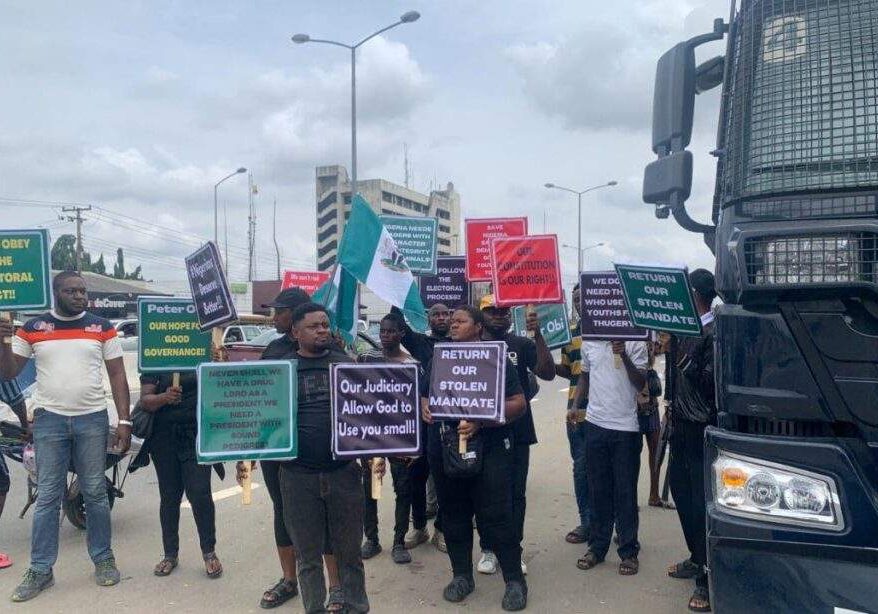 37251 obedients in rivers stage protest over outcome of presidential election 37251 obedients in rivers stage protest over outcome of presidential election