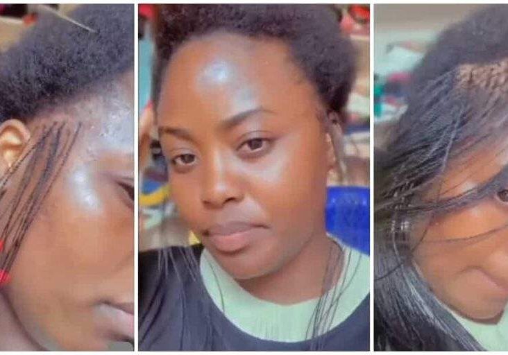 4070 watch trending video of woman installing million braids which has sparked reactions 4070 watch trending video of woman installing million braids which has sparked reactions