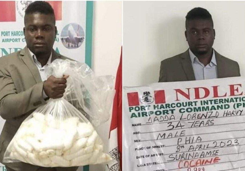 43008 ndlea arrests surinamese man with 9 9kg cocaine concealed in condoms